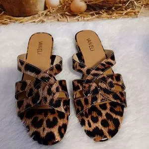 vanlei Shoes New Vaneli Slip On Sandals With Animal Print Sz